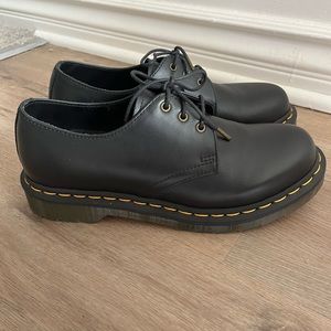 Doc Martens Black Leather Oxford Shoes